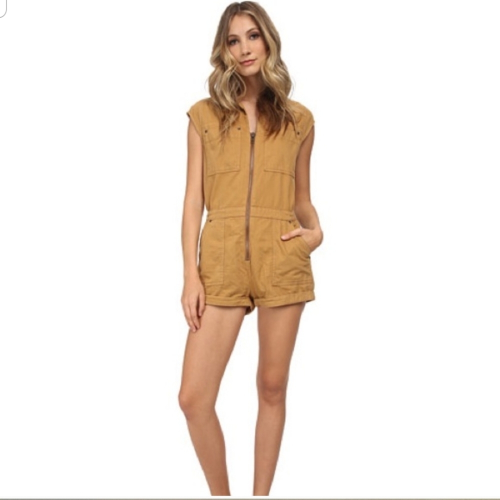 Free People Tan Jumpsuit
